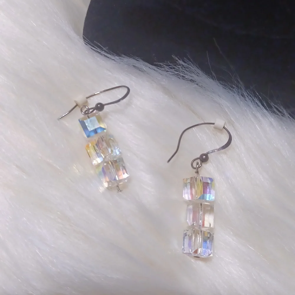multicolored crystal necklace - Picture 5 of 6